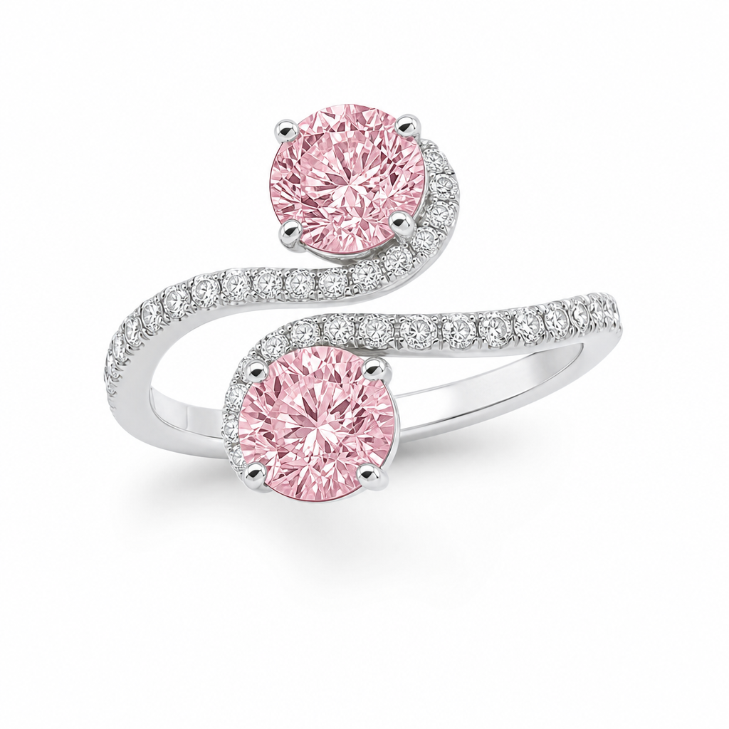 Rose Meridian Round Open Bypass Ring view 2