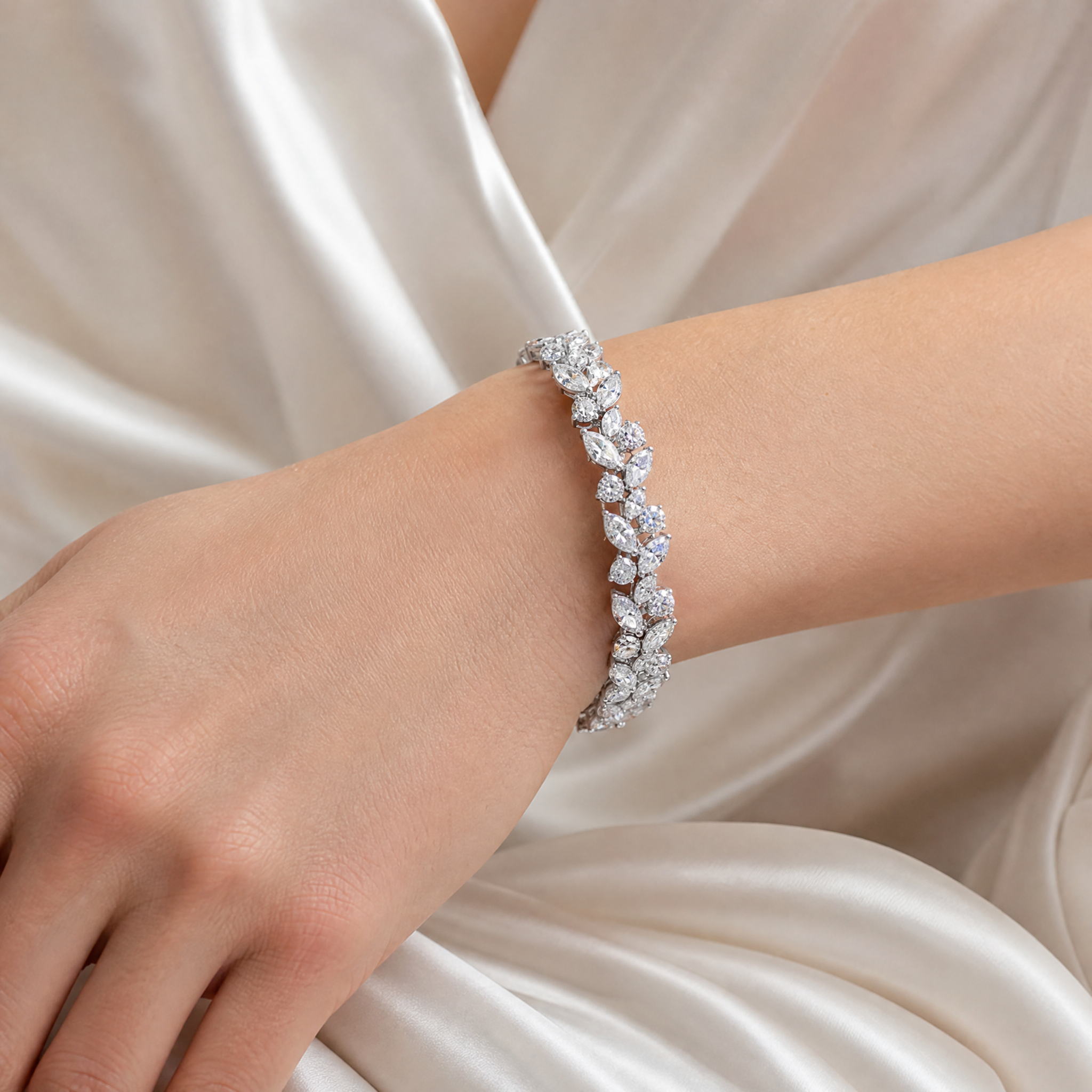 Marquise Leaf Bracelet view 2