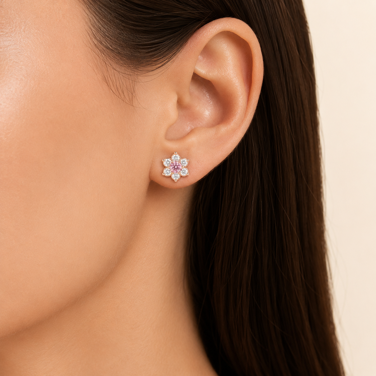 Cherry Blossom Cluster Earrings view 2